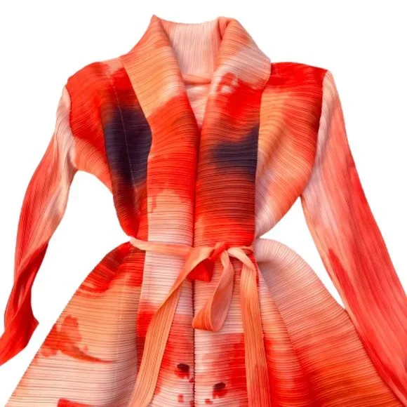 NWT Pleats Please belted dress duster - Picture 9 of 10